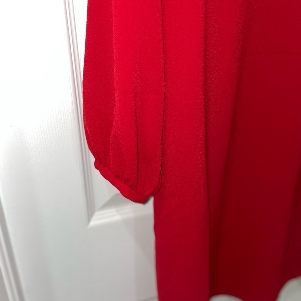 💰 3 For $25 💰WORTHINGTON Red LS Slip dress NWT Medium - Picture 4 of 7